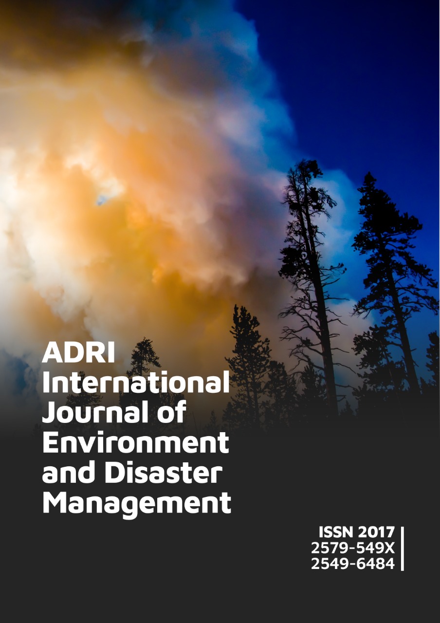 ADRI International Journal of Environment and Disaster Management